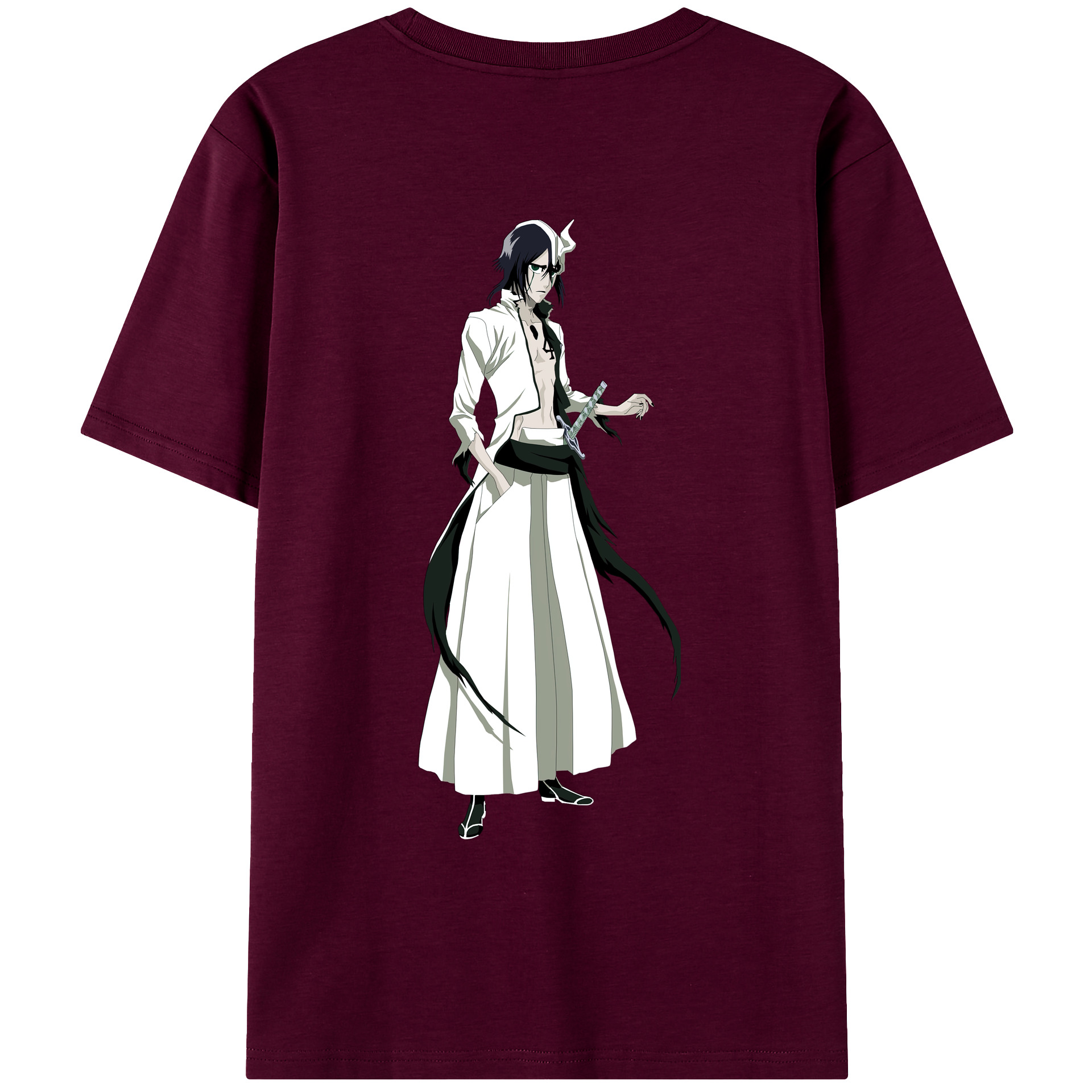 （画像用） ブリーチ ウルキオラ·シファー BLEACH Ulquiorra cifer レディース半袖Tシャツ(バックプリント)